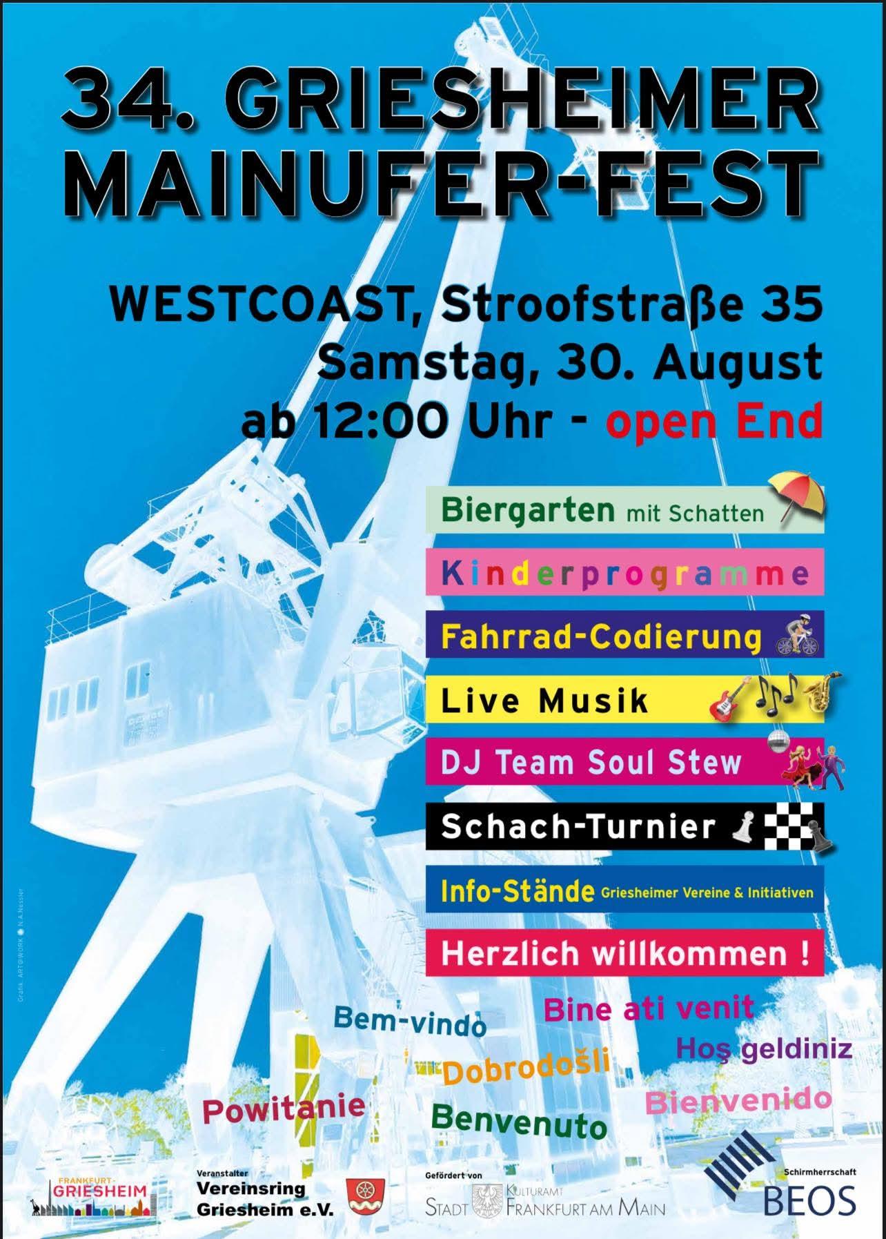 Plakat Mainuferfest