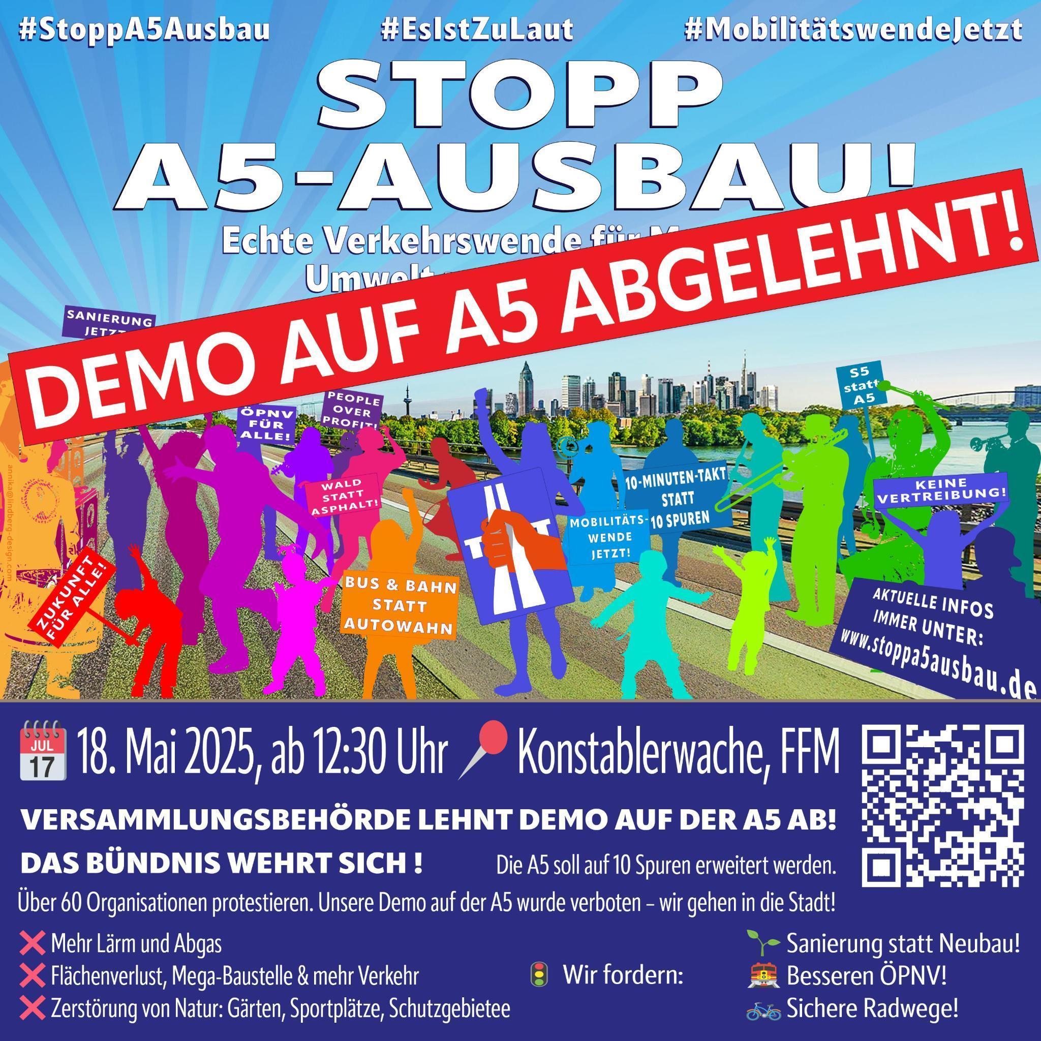 Aufruf zur Demo an der Konstablerwache