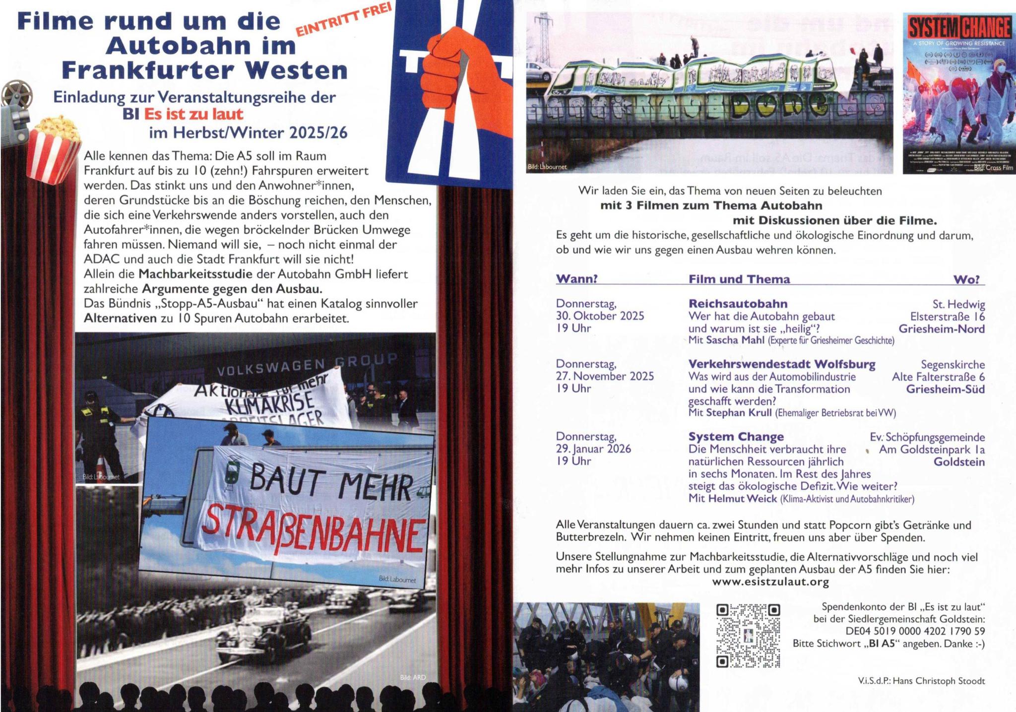 Flyer zur Filmreihe